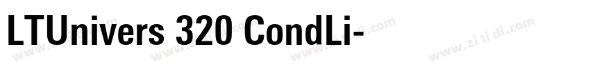 LTUnivers 320 CondLi字体转换